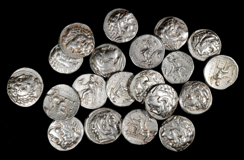 MACEDON. Kingdom of Macedon. Group of Alexander lll-style Silver Tetradrachms (2...