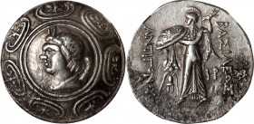 MACEDON. Kingdom of Macedon. Antigonos II Gonatas, 277-239 B.C. AR Tetradrachm (16.87 gms), Amphipolis Mint, ca. 274/1-260/55 B.C. NGC Ch VF, Strike: ...