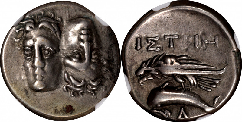 THRACE. The Danubian District. Istros. AR Drachm, ca. 256/5-240 B.C. NGC Ch VF....