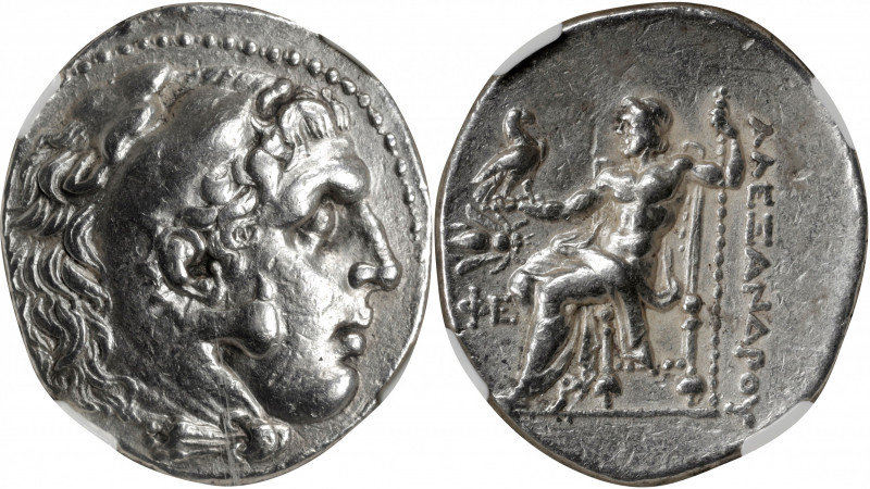 THRACE. Kingdom of Thrace. Lysimachos, 323-281 B.C. AR Tetradrachm (17.01 gms), ...