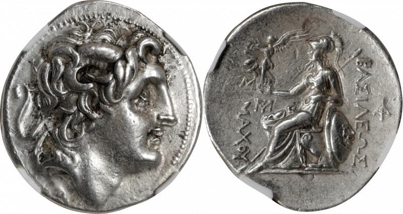 THRACE. Kingdom of Thrace. Lysimachos, 323-281 B.C. AR Tetradrachm (17.12 gms), ...