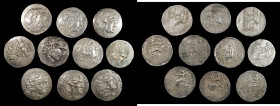 MIXED GREEK LOTS. Group of Silver Tetradrachms (10 Pieces). Average Grade: FINE.

A group of mixed Tetradrachms, most coins in this group have some ...