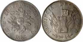 ARGENTINA. Cordoba. 8 Reales, 1852. Cordoba Mint. PCGS MS-62.

KM-32. Struck from dies prepared in France. Seldom seen in such a level of preservati...