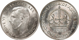 AUSTRALIA. Crown, 1938-(M). Melbourne Mint. George VI. PCGS MS-63.

KM-34. Cartwheeling luster flows on both sides of this popular crown with the ob...