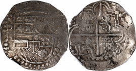 BOLIVIA. Cob 8 Reales, ND (1603-13)-P R. Potosi Mint. Philip III. NGC AU-55.

KM-10; Cal-type 164. Weight: 26.81 gms. A broadly struck and well deta...