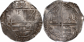 BOLIVIA. Cob 8 Reales, ND (1613-17)-P Q. Potosi Mint. Philip III. NGC AU-55.

KM-10; Cal-type 164 #916. Weight: 26.86 gms. A well detailed Cob with ...