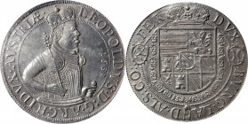 GERMANY. Alsace. Taler, 1631. Ensisheim Mint. Leopold V. PCGS Genuine--Scratch, Unc Details.

Dav-3355; KM-272. Frist year of a two year issue. An a...