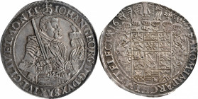 GERMANY. Saxony. Taler, 1631-HI. Dresden Mint. Johann Georg I. PCGS AU-55.

Dav-7601; KM-132; Schnee-845. A handsome, barely circulated Taler with g...
