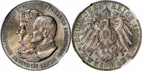 GERMANY. Saxony. 2 Mark, 1909. Muldenhutten Mint. Friedrich August III. NGC MS-67.

KM-1268; J-138. 500th Anniversary of Leipzig University. Absolut...