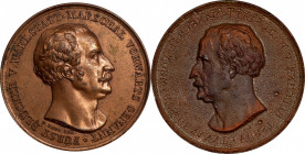 GERMANY. Marshal Blucher von Walstatt Memorial Bronze Medal Uniface Trial Strike, ND (1827). Uncertified. UNCIRCULATED.

Obverse of Medal, by H. Gub...