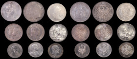 GERMANY. Empire. Nonet of Silver Denominations (9 Pieces), 1767-1913. Grade Range: VERY GOOD to UNCIRCULATED.

Mostly Empire issues of various denom...