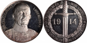 GERMANY. Empire. General Erich von Ludendorff Silver Medal, 1914. PCGS SPECIMEN-64.

Zetzmann-2045. Flashy and very attractive, this example has dee...