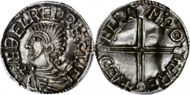 GREAT BRITAIN. Anglo-Saxon. Kings of All England. Penny, ND (ca. 997-1003). Lond...