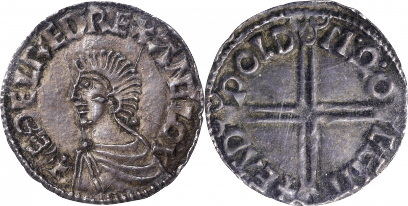 GREAT BRITAIN. Anglo-Saxon. Kings of All England. Penny, ND (ca. 997-1003). Cant...