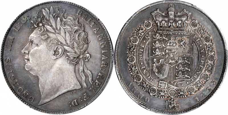 GREAT BRITAIN. 1/2 Crown, 1823. London Mint. George IV. PCGS AU-53.

S-3808; K...