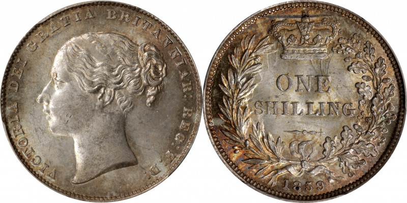 GREAT BRITAIN. Shilling, 1859. London Mint. Victoria. PCGS MS-64.

S-3904; KM-...