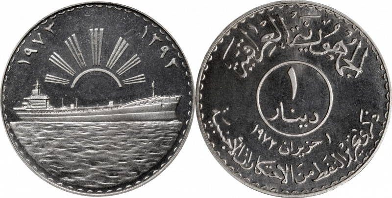 IRAQ. Dinar, AH 1393/1973. PCGS PROOF-68 Deep Cameo.

KM-140. Mintage: 5,000 i...