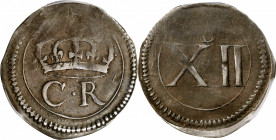 IRELAND. Shilling (12 Pence), ND (1643-44). Charles I. PCGS VF-30.

S-6546; KM-60. "Ormonde" type. A good example of the type, with the commonplace ...