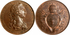 MEXICO. Charles IV/Puebla Bronze Proclamation Medal, ND (1788-1808). PCGS MS-63 Brown.

Grove-C-131c. By Gil. Laureate. Obverse: Bust of Charles IV ...