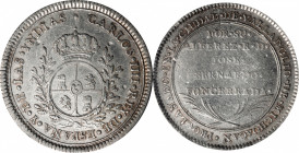 MEXICO. Charles IV Silver Proclamation Medal, ND (ca. 1790). PCGS VF-35.

Grove-C-248. A wholesome, circulated Medal with some design weakness on th...
