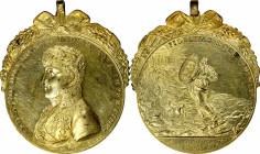 MEXICO. Ferdinand VII/Seminario Tridentino Gilt Bronze Proclamation Medal, 1809. Mexico City Mint. ALMOST UNCIRCULATED.

Grove-F-32a. Dimensions: 51...