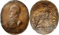 MEXICO. Ferdinand VII/Seminary of Antequera Bronze Medal, 1808. PCGS Genuine--Rim Damage, EF Details.

Obverse: Ferdinand VII left with legend aroun...