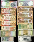 AFGHANISTAN. Lot of (7). Da Afghanistan Bank. Mixed Denominations, Mixed Dates. P-Various. About Uncirculated to Uncirculated.

A grouping of seven ...