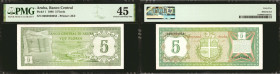 ARUBA. Lot of (3). Mixed Banks. 5 & 25 Florin, 1986-90. P-1, 3 & 6. PMG Choice Extremely Fine 45 to Superb Gem Unc 67 EPQ.

PMG comments "Minor Stai...