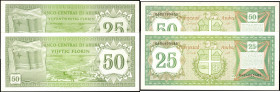 ARUBA. Lot of (2). Banco Central di Aruba. 25 & 50 Florin, 1986. P-3 & 4. Uncirculated.

A duo of Uncirculated condition Aruba notes.

From the Ri...