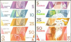 ARUBA. Lot of (4). Centrale Bank Van Aruba. 5, 10, 25 & 50 Florin, 1990. P-6, 7, 8 & 9. Uncirculated.

A grouping of four Uncirculated Aruba notes....