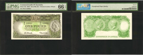 AUSTRALIA. Reserve Bank of Australia. 1 Pound, ND (1961-65). P-34a. PMG Gem Uncirculated 66 EPQ.