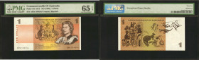 AUSTRALIA. Reserve Bank of Australia. 1 Dollar, ND (1968). P-37b. PMG Gem Uncirculated 65 EPQ.
