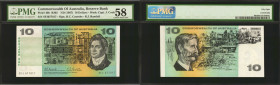 AUSTRALIA. Reserve Bank of Australia. 10 Dollars, ND (1967). P-40b. PMG Choice About Uncirculated 58.