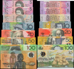 AUSTRALIA. Lot of (8). Mixed Banks. Mixed Denominations, Mixed Dates. P-Various. Uncirculated.

Included in this lot are P-49b, 50a, 51c, 57b, 58b, ...