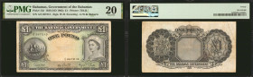 BAHAMAS. Government of the Bahamas. 1 Pound, 1936 (ND 1963). P-15d. PMG Very Fine 20.