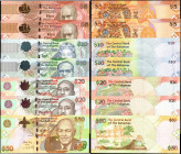 BAHAMAS. Lot of (7).The Central Bank of the Bahamas. 5, 10, 20 & 50 Dollars, 2005-13. P-72, 72A, 73, 73A, 74, 74A & 75. Uncirculated.

From the Rica...