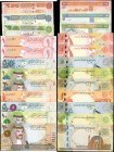 BAHRAIN. Lot of (12). Mixed Banks. Mixed Denominations, 1998 to 2016. P-Various. Uncirculated.

A grouping of a dozen Bahrain notes, with eleven dif...