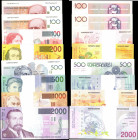 BELGIUM. Lot of (8). Banque Nationale de Belgique. 100-2000 Francs, ND (1978-1981 & 1994-2001). P-140, 142, 143, 147, 148, 149, 150 & 151. Uncirculate...