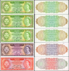 BELIZE. Lot of (5). The Government of Belize. 1, 2 & 5 Dollars, 1975-76. P-33, 34 & 35. About Uncirculated to Uncirculated.

A grouping of five Beli...