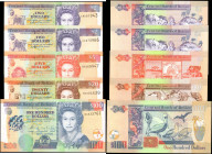 BELIZE. Lot of (5). Central Bank of Belize. 2, 5, 20 & 100 Dollars, 1999 to 2005. P-60a, 60b, 67a, 68b & 71a. Uncirculated.

A grouping of five Unci...