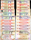 BELIZE. Lot of (12). Mixed Banks. Mixed Denominations, Mixed Dates. P-Various. About Uncirculated to Uncirculated.

A grouping of a dozen Belize not...