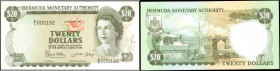 BERMUDA. Bermuda Monetary Authority. 20 Dollars, 1986. P-31d. Low Serial Number. Uncirculated.

Low S/N "A/3 000192."

From the Ricardo Collection...