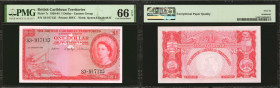 BRITISH CARIBBEAN TERRITORIES. The British Caribbean Territories Eastern Group. 1 Dollar, 1958-64. P-7c. PMG Gem Uncirculated 66 EPQ.

Printed by BW...