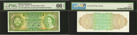BRITISH HONDURAS. The Government of British Honduras. 1 Dollar, 1970-73. P-28c. PMG Gem Uncirculated 66 EPQ.

Printed by TDLR. Dated January 1st, 19...