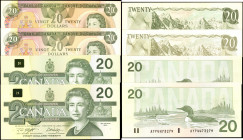 CANADA. Lot of (4). Bank of Canada. Mixed Denominations, Mixed Dates. P-Various. About Uncirculated to Uncirculated.

Included in this lot are BC-54...