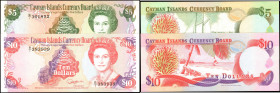 CAYMAN ISLANDS. Lot of (2). Cayman Islands Currency Board. 5 & 10 Dollars, 1991. P-12a & 13a. Uncirculated.

From the Ricardo Collection.