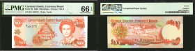 CAYMAN ISLANDS. Lot of (2). Cayman Islands Currency Board. 100 Dollars, 1996. P-20. Consecutive. PMG Gem Uncirculated 66 EPQ.