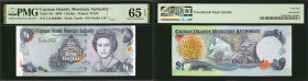CAYMAN ISLANDS. Cayman Islands Monetary Authority. 1 Dollar, 2006. P-33c. PMG Gem Uncirculated 65 EPQ.