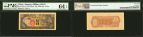 CHINA--MILITARY. Japanese Military WWII. 10 Sen, ND (1939-40). P-M11a. PMG Choice Uncirculated 64 EPQ.