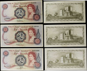ISLE OF MAN. Lot of (3). Isle of Man Government. 5 Pounds, ND. P-30a, 30b & 35a. Very Fine to About Uncirculated.

A trio of Isle of Man notes, with...